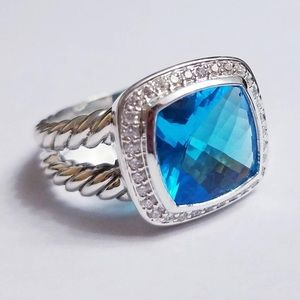 David Yurman Albion Ring Hampton Blue Topaz